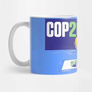 mensaje a la calma en la cop26 en glasgow Mug